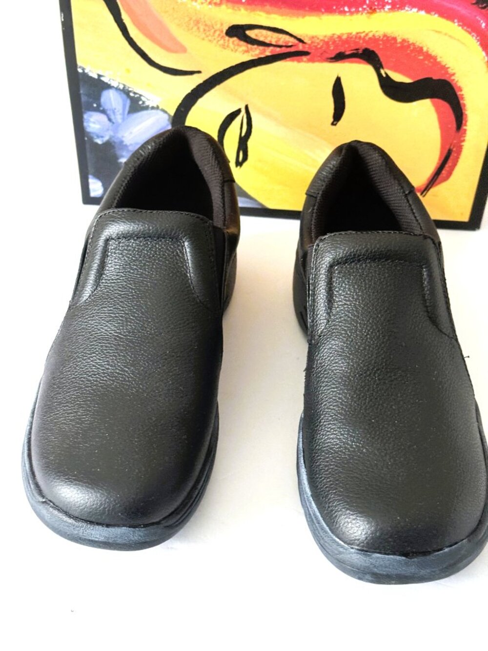 SAFE T STEP Women's Comfort Slip Resistant Slip-ons Comfort Shoes, Size 7
